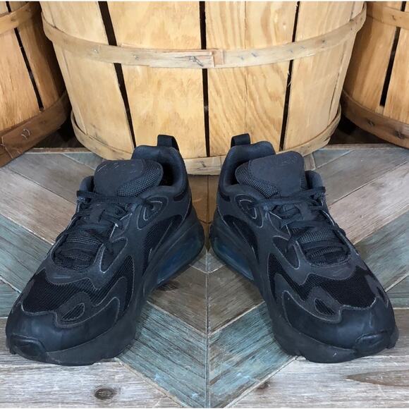 Nike Air Max 200 GS Black Anthracite AT5627-001 Sneakers Shoes Youth Boys Size 4 - Picture 6 of 11